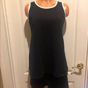 MOTHERHOOD Maternity 2p Black White Tank Top Shorts Set Size S Small